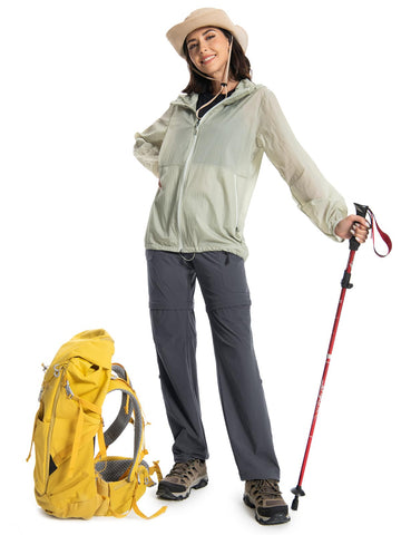 Wespornow light grey hiking pants suit multiple outdoor activities, from camping to safari.