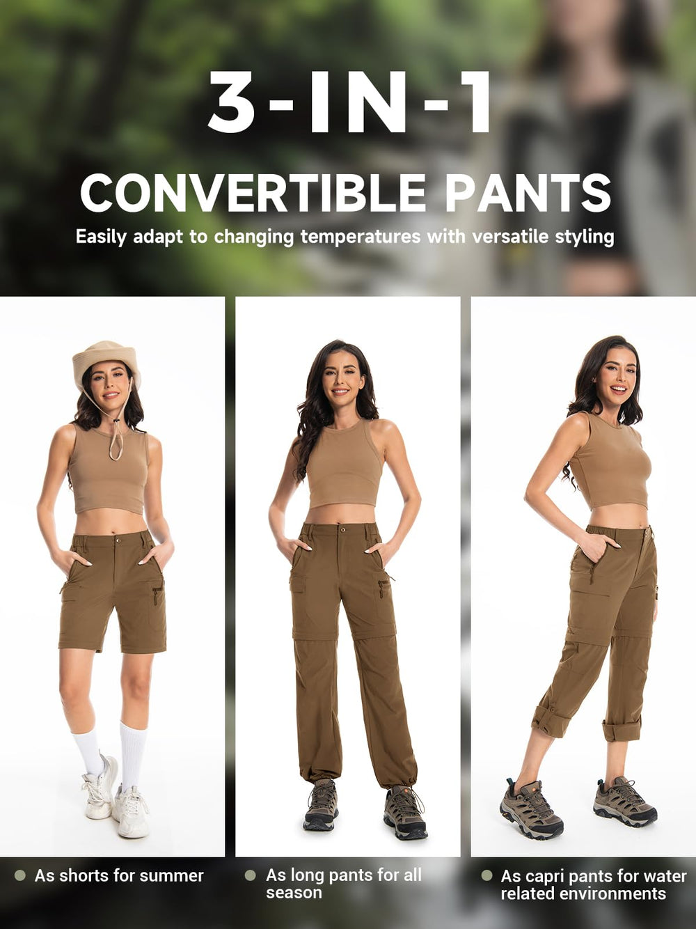Wespornow pants in quick-dry fabric ideal for damp morning treks.