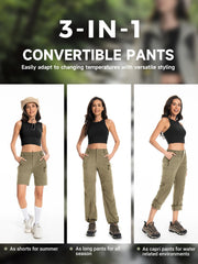 Wespornow pants roll-up legs convert to shorts for hot weather
