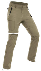 Wespornow women's hiking pants with rolled-up legs for convertible versatility on trails