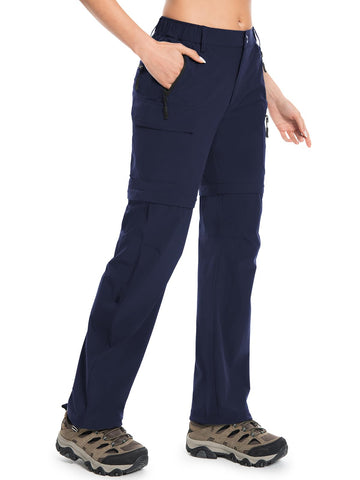 Wespornow women's hiking pants stretch fabric demonstrates freedom of movement on trails.