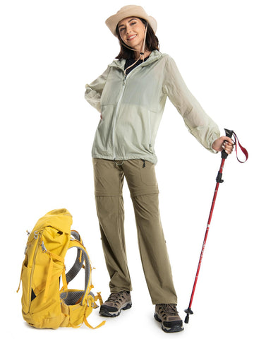Wespornow women's hiking pants Khaki are versatile for hiking and travel