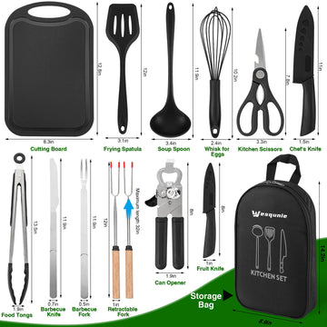 Wesqunie stainless steel and silicone set is durable and dishwasher safe