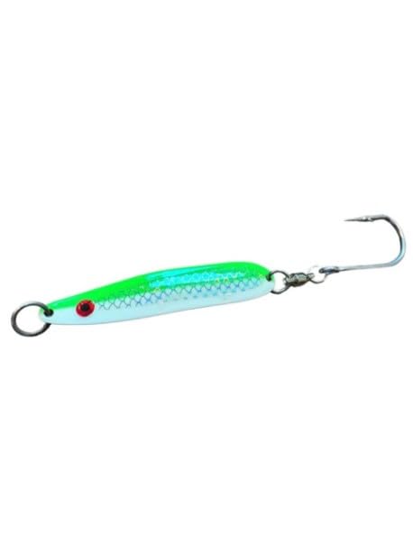 West Coast Fishing Tackle Little PHAT-E 3.5 Irish Cream spoon glows for deep-water fishing