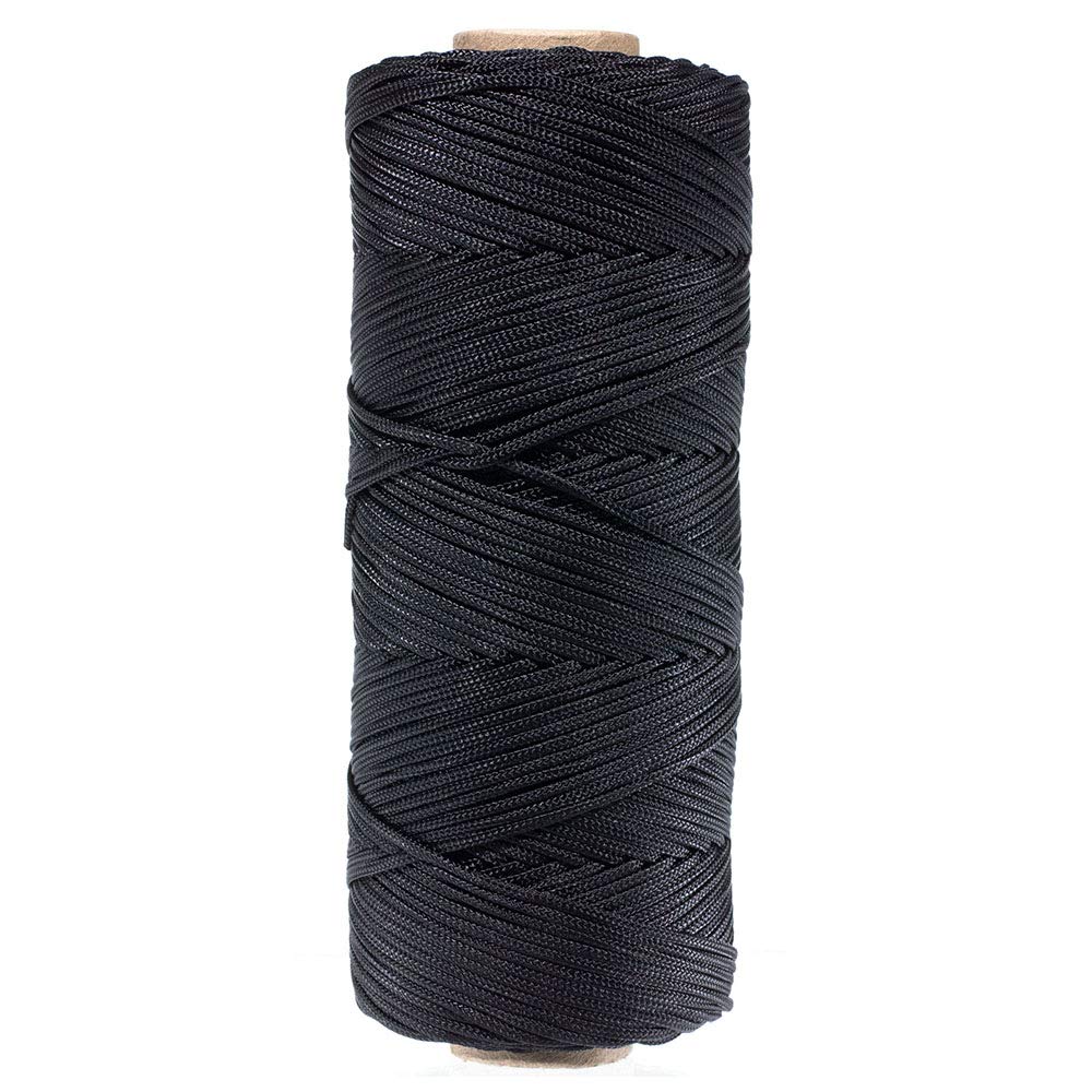 West Coast Paracord tarred black decoy line for outdoor rigging and low-tangle performance