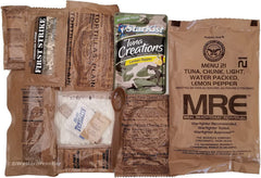 Western Frontier MRE entrees variety showcases Asian, Mexican, and Italian options.