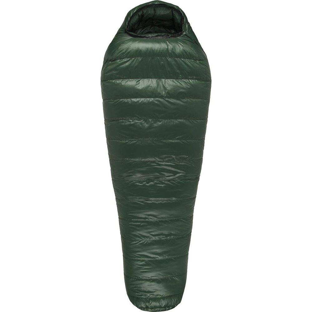 Western Mountaineering Badger MF zipper with draft tube demonstrating secure sealing