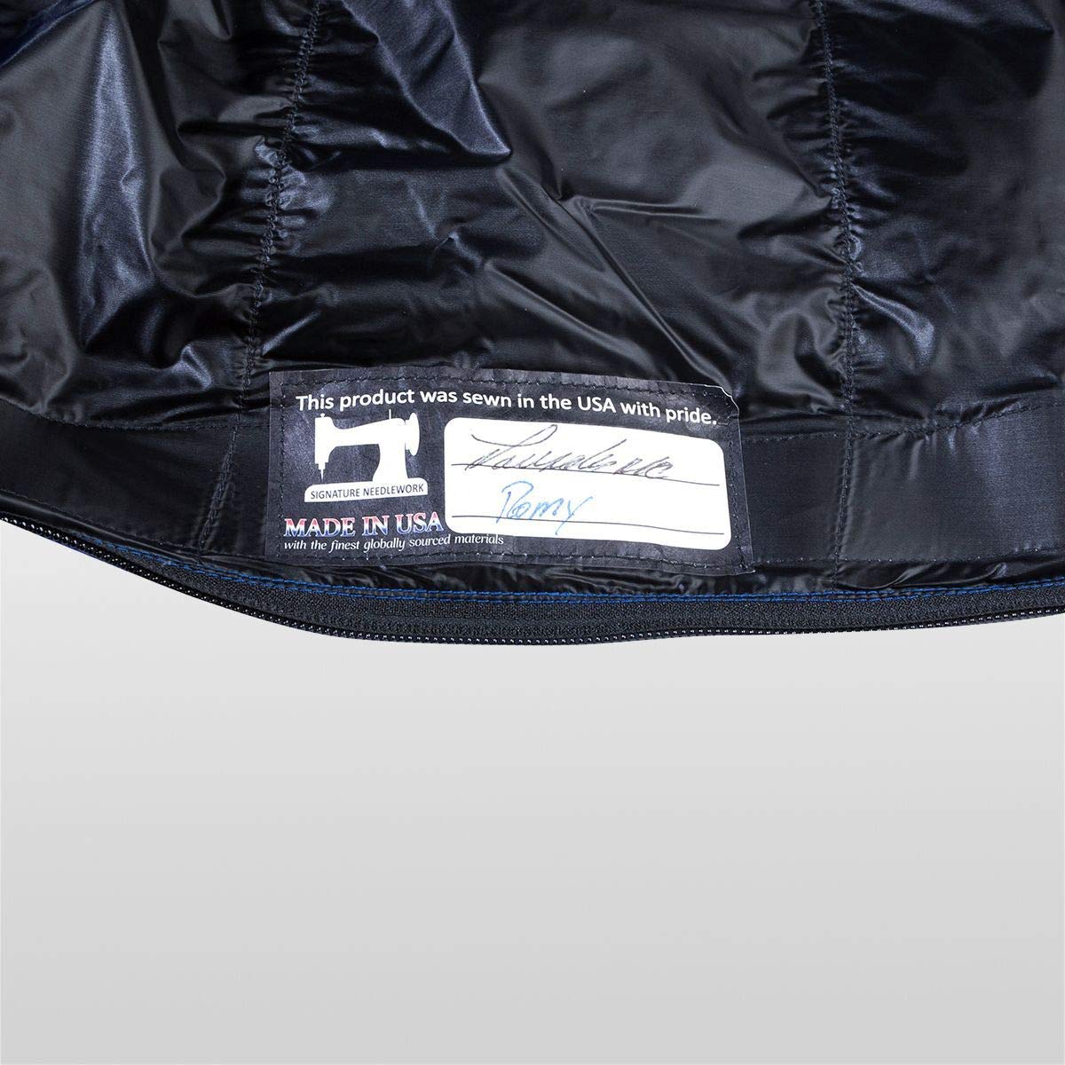 Western Mountaineering Ultralite 850+ fill-down packs down neatly for backpacking.