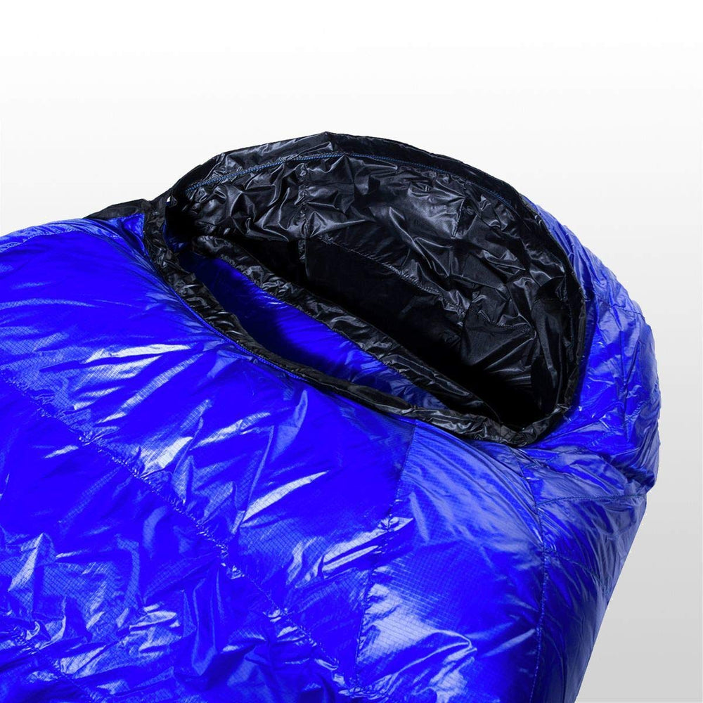 Western Mountaineering Ultralite compact stuff sack 7x13 inches for easy packing.