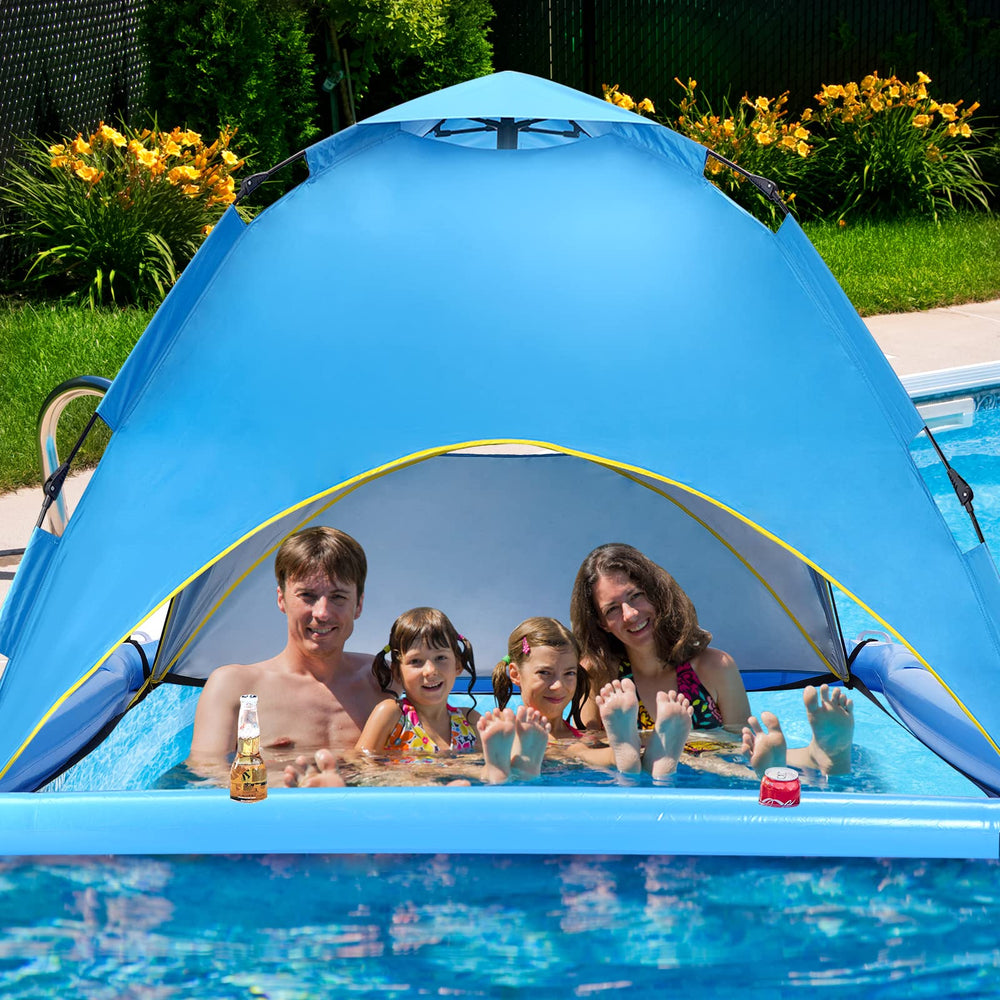 WESTHL floating shelter suits pool, lake, and spa days.