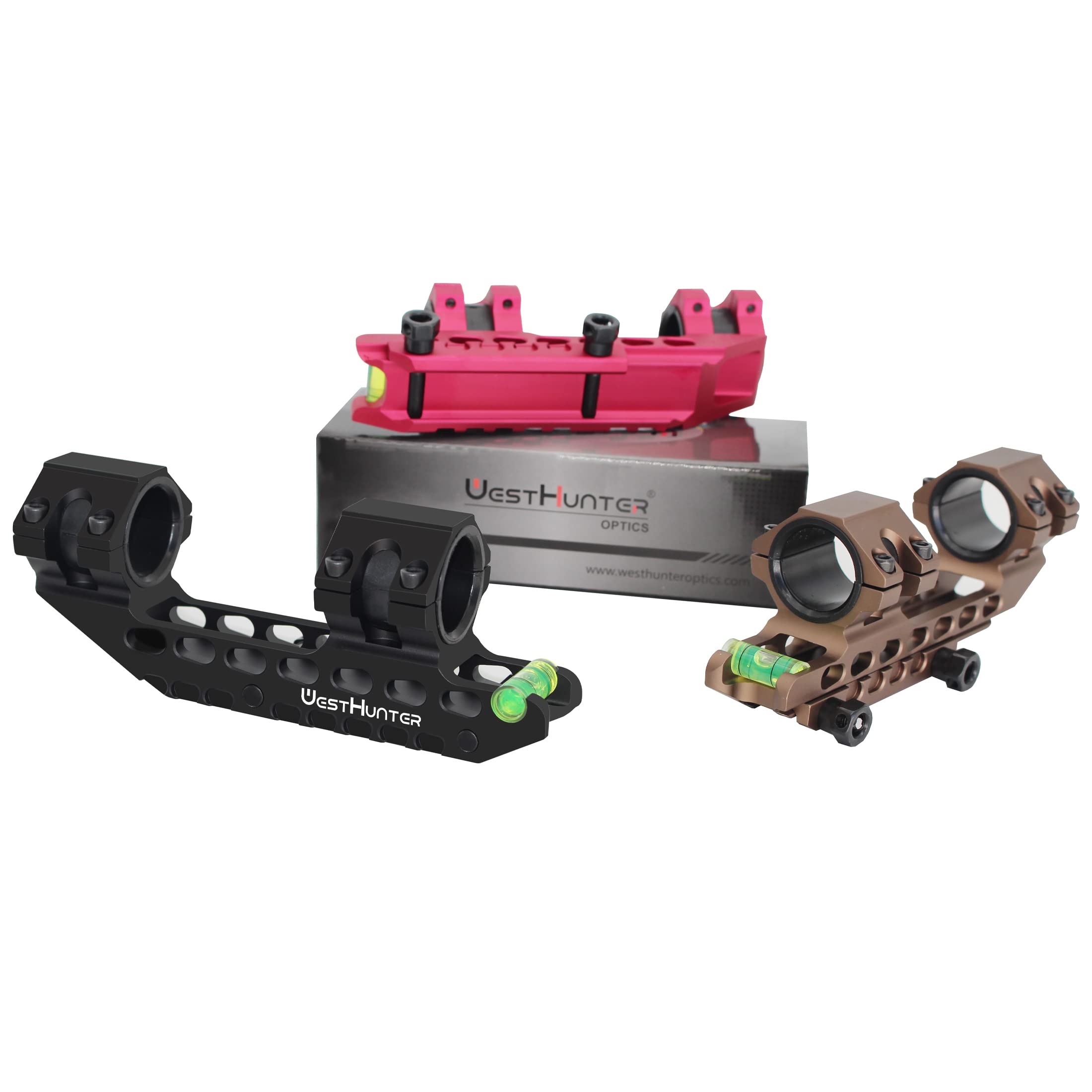 WestHunter Optics bubble level helps maintain long-range precision.