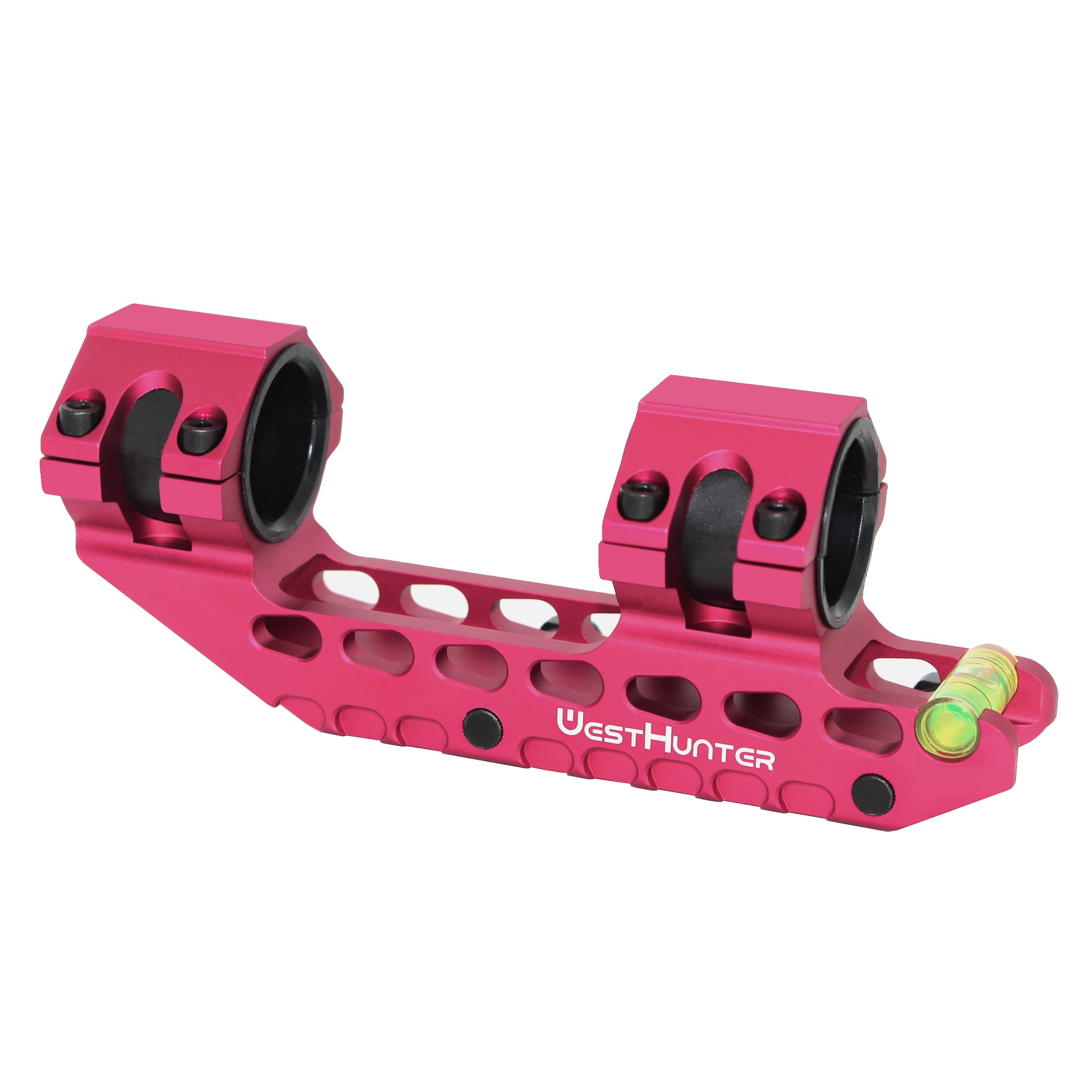 WestHunter Optics cantilever mount shown in use for quick target alignment.