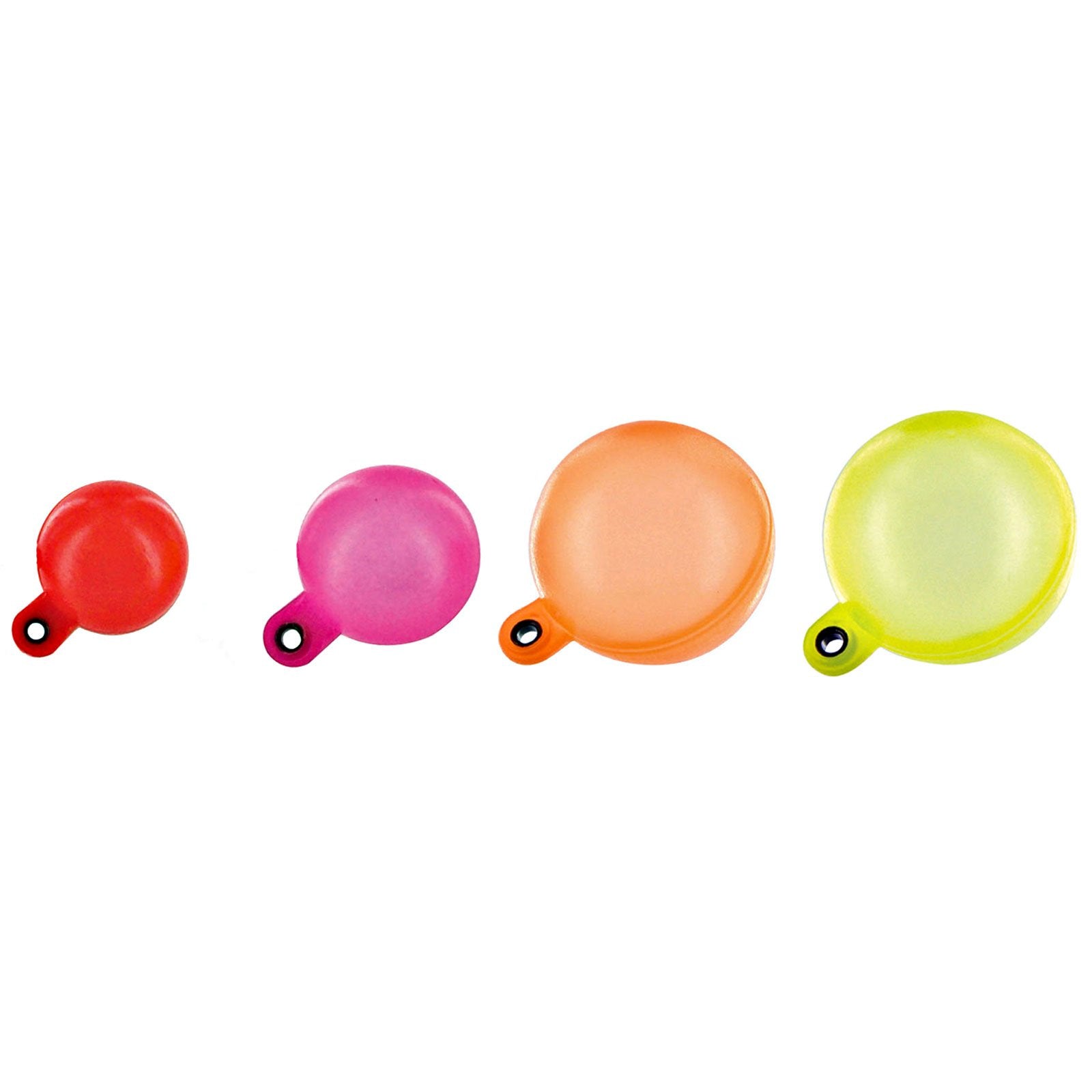 Westwater Thingamabobber 1/2 inch strike indicator 5-pack in mixed colors - close up
