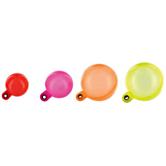 Westwater Thingamabobber 1/2 inch strike indicator 5-pack in mixed colors - close up