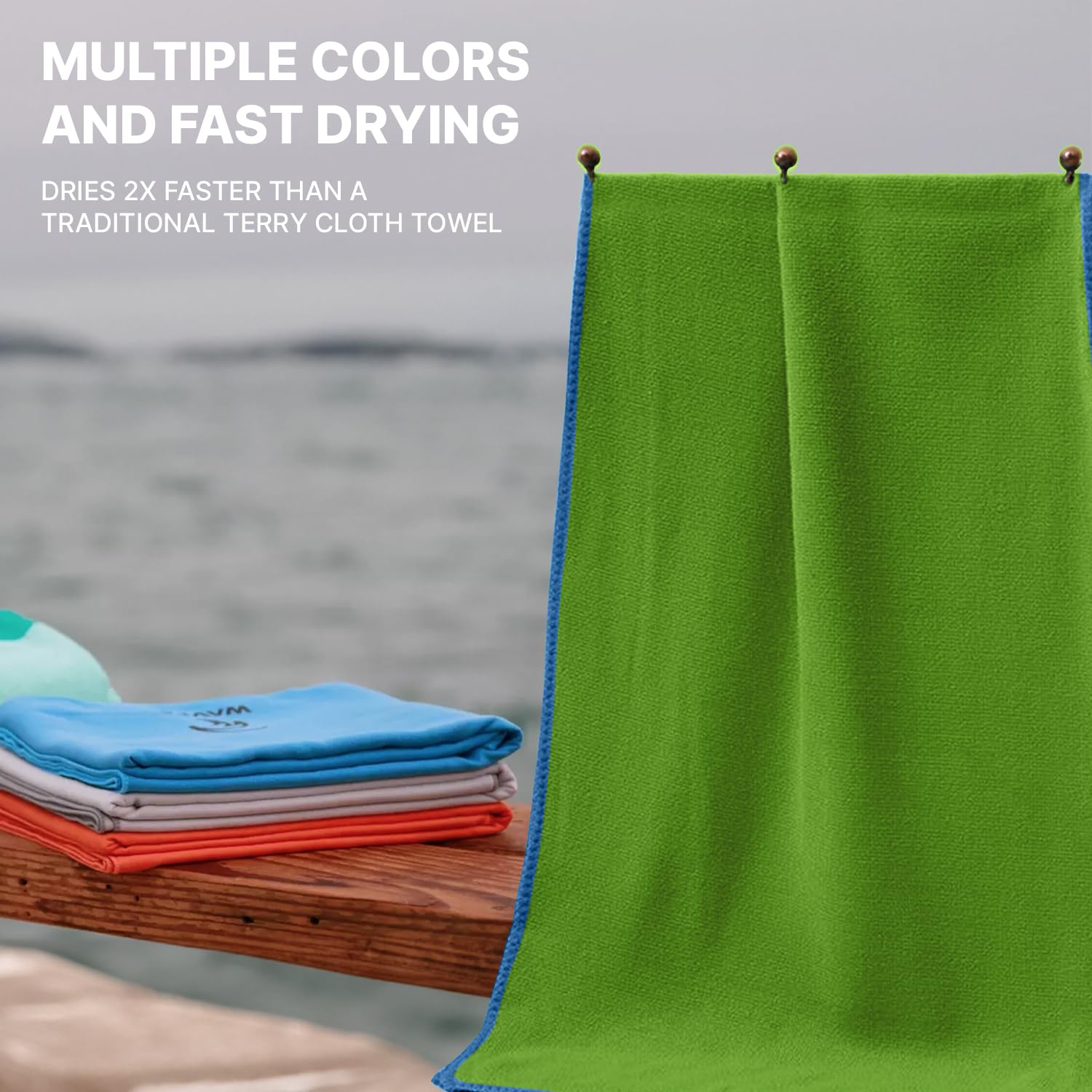 Wet Work hot yoga towel acts as a quick refresh after class.