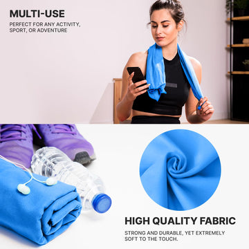 Wet Work towel packable in a backpack demonstrates travel-friendly versatility.