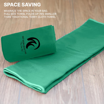 Wet Work XL lint-free towel ideal for travel and packing light.