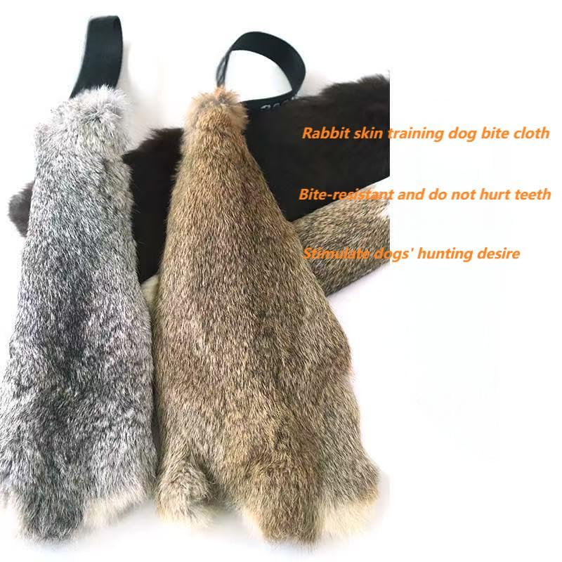 Wetandspicy rabbit skin training cloth brown for controlled bite work.