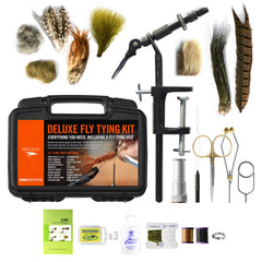 WETFLY Deluxe Fly Tying Vise and Tools Kit – front view