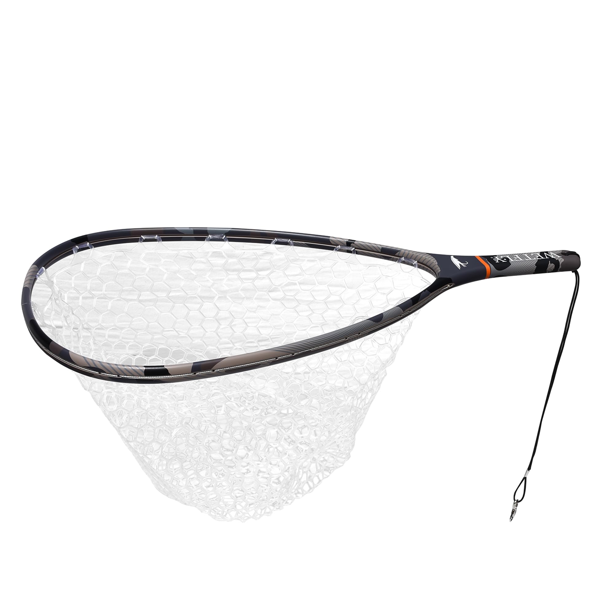 WETFLY Titanium Carbon Fiber Fishing Net – camo XD, front view