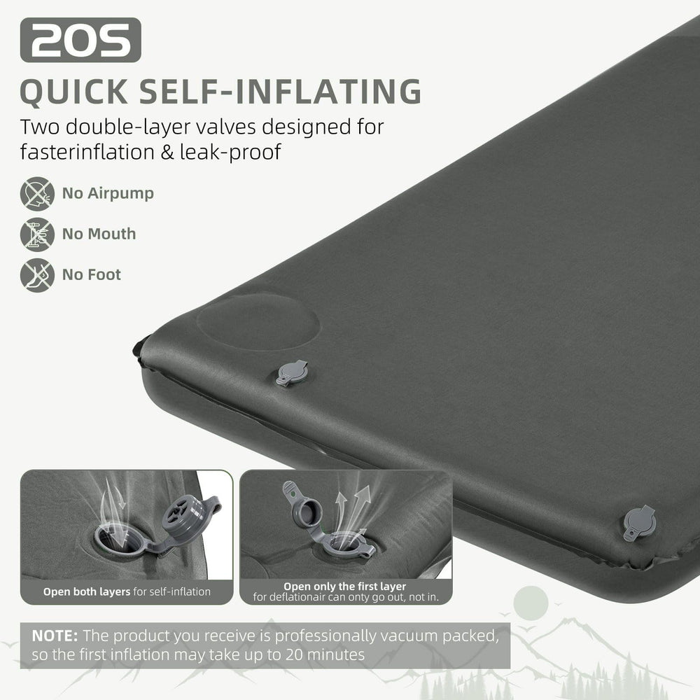 Wevelel Memory Foam Camping Mattress Pad 3.5-inch thickness offers elevated comfort.