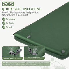 Wevelel Memory Sleeping Pad features upgraded dual-use valves for easy storage.