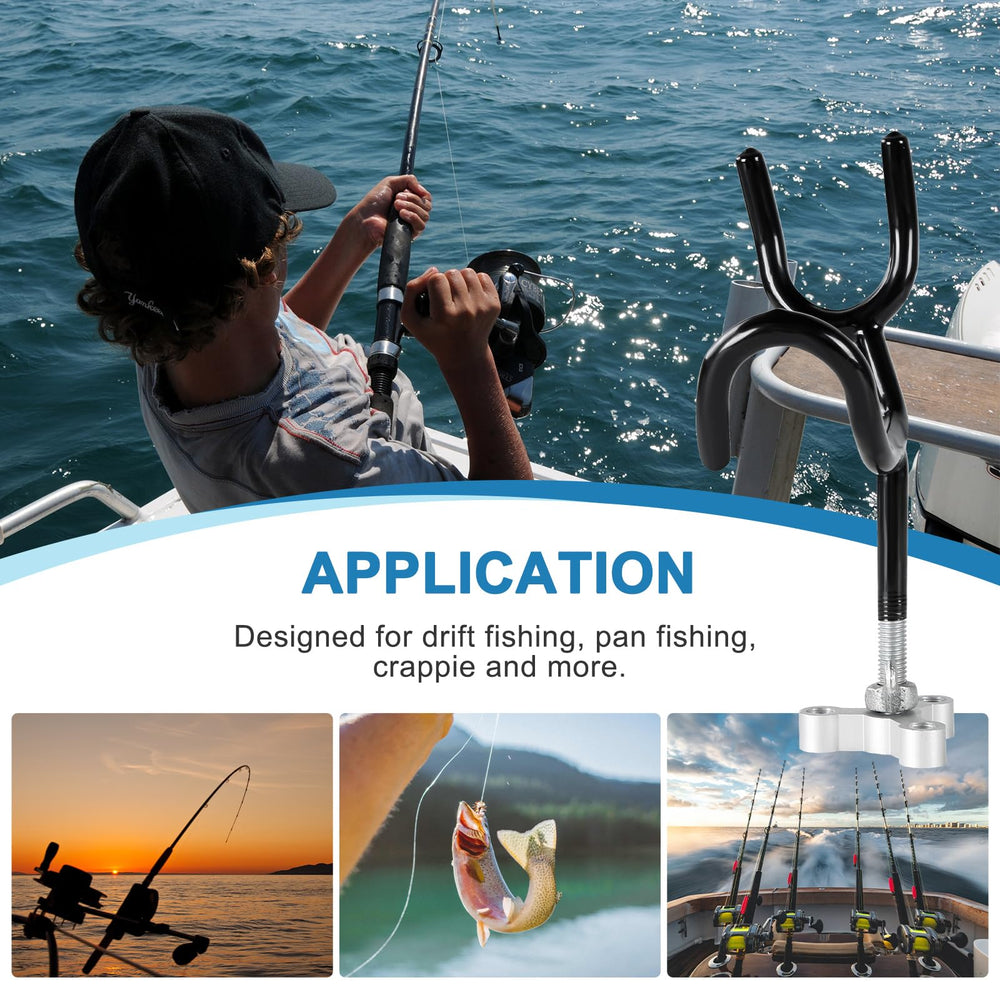 Weyleity rod holders for boat or kayak fishing