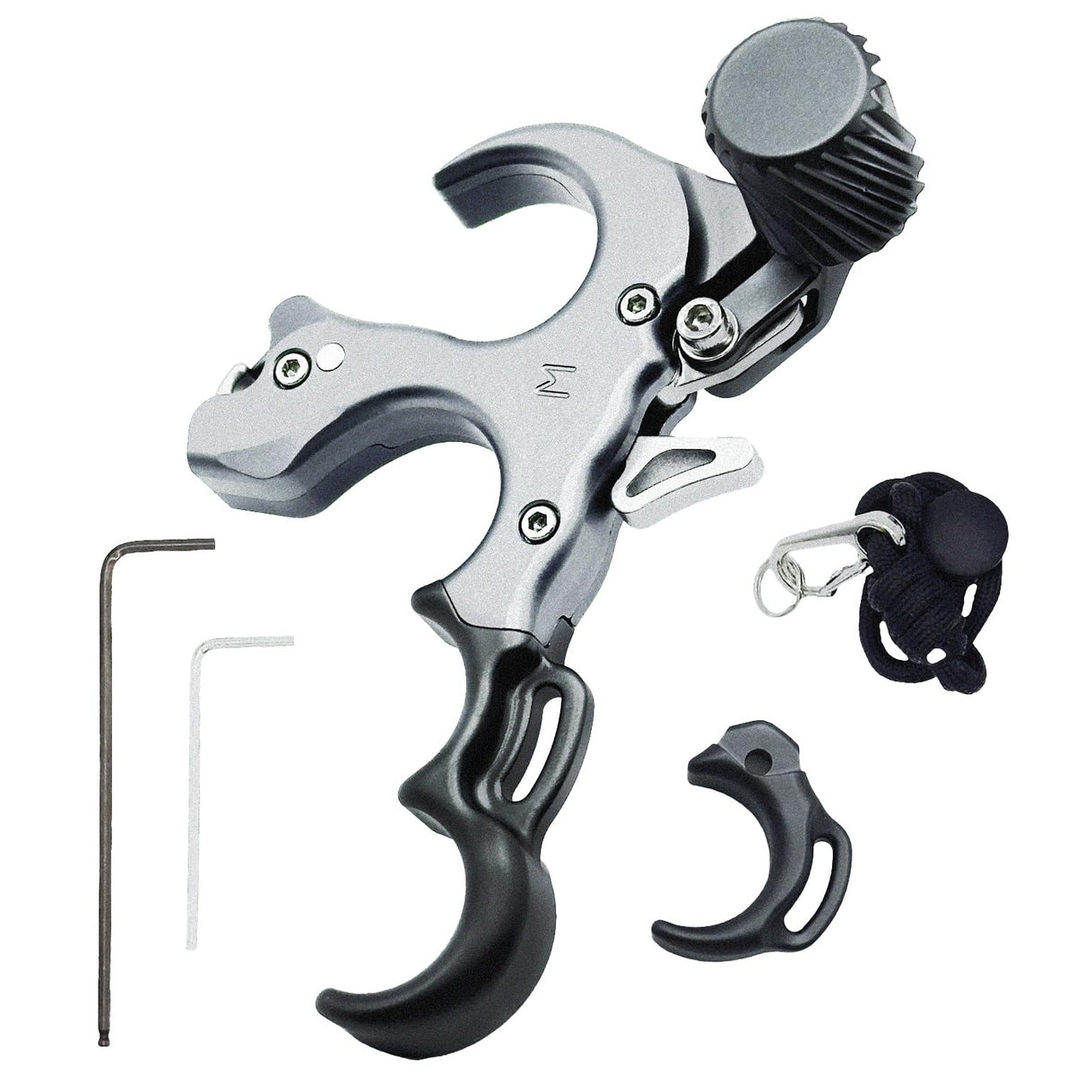 WGNVISREHY bow release body highlights durable aluminum construction for consistent field use.