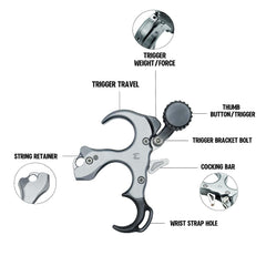 WGNVISREHY bow release clamp-head focuses on reducing travel for steadier releases.