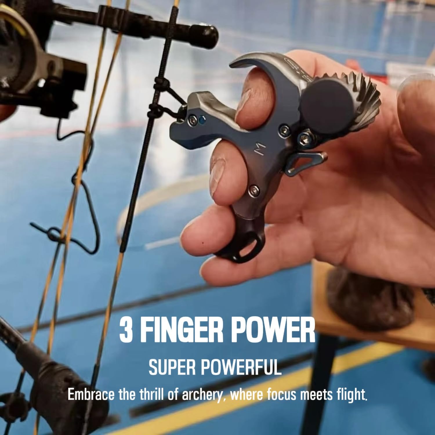 WGNVISREHY bow release ergonomic-handle offers improved grip and comfort in long sessions.