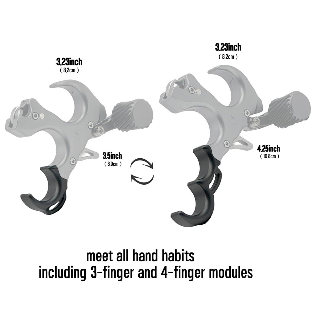 WGNVISREHY bow release wrist-strap section provides secure fit during practice.