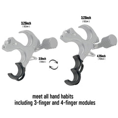 WGNVISREHY bow release wrist-strap section provides secure fit during practice.