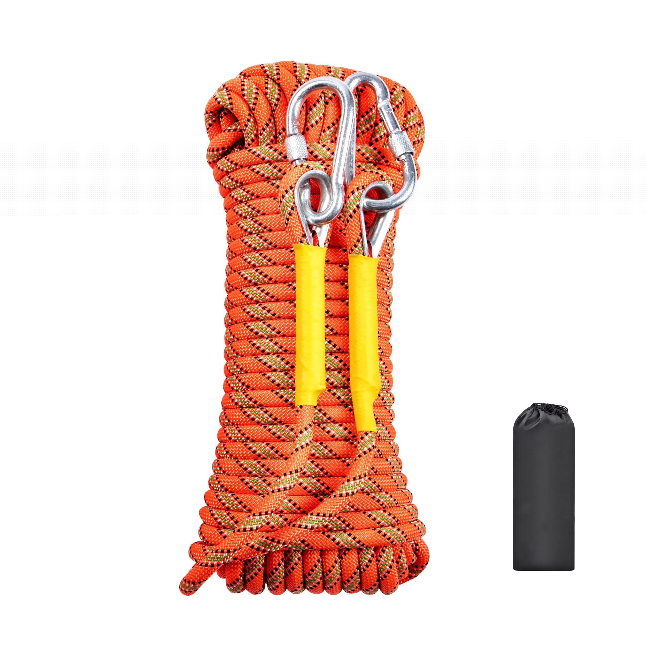 WGOS climbing rope dynamic core weave for versatile indoor and outdoor climbs.