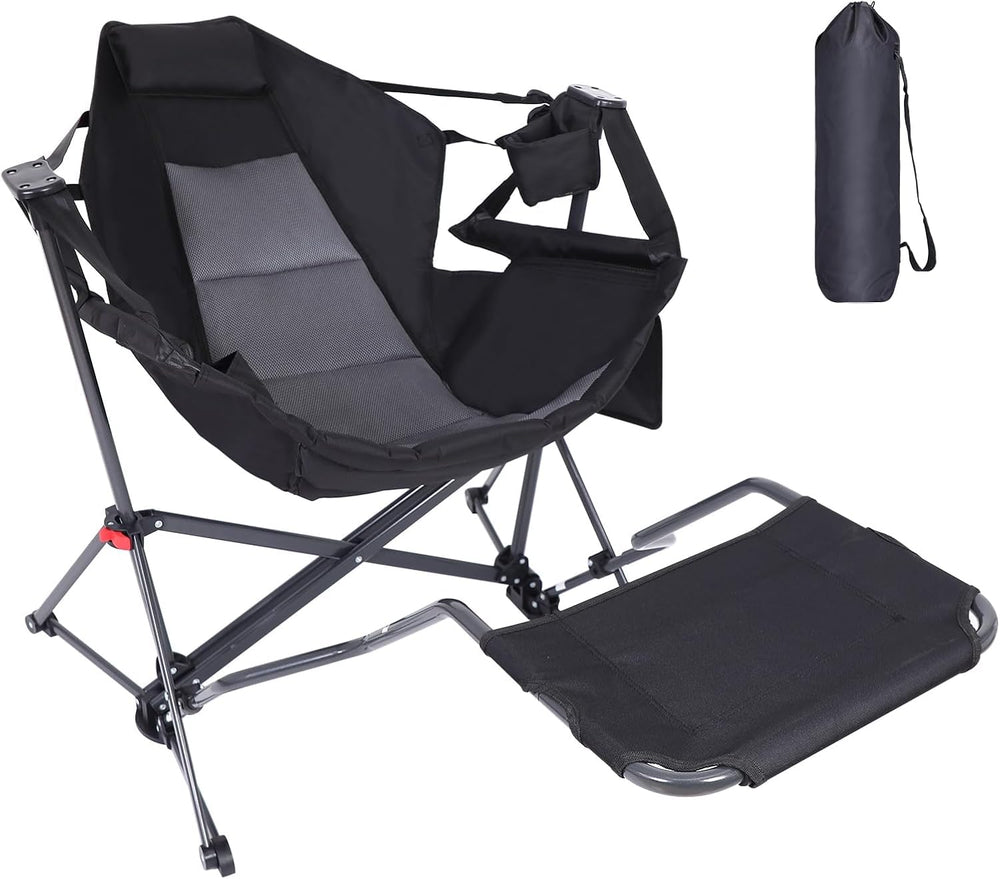WGOS Hammock Chair full setup with stand for outdoor lounging.