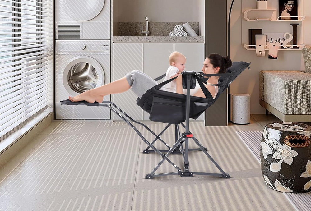 WGOS Hammock Chair removable footrest for customizable comfort.