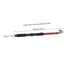 WHAMVOX telescopic rod extended for travel and storage