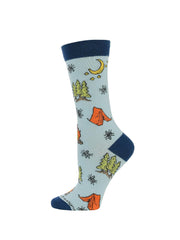 WHD gift-ready camping socks with blue pattern for outdoors-loving recipients