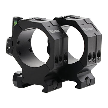 Wheeler 2-piece scope rings with six-hole design for secure mounting and stability.