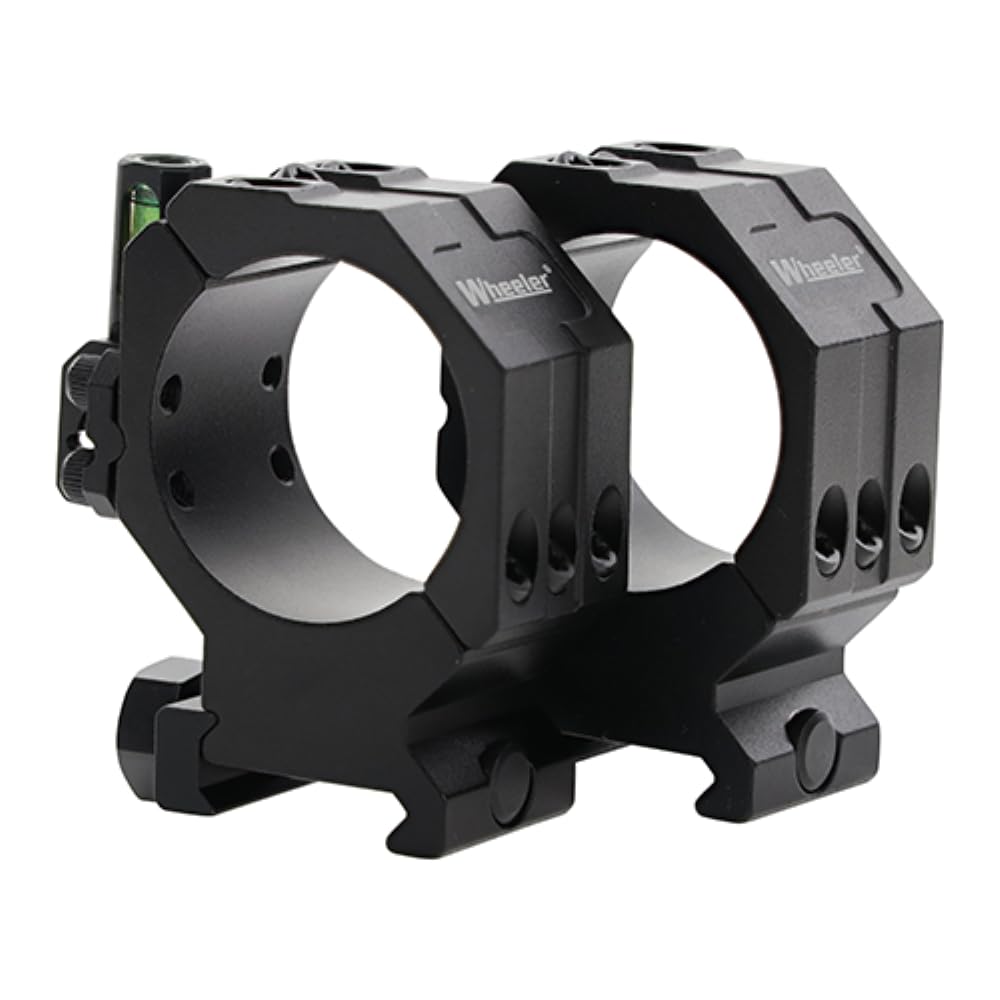 Wheeler 2-piece scope rings with six-hole design for secure mounting and stability.