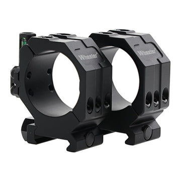 Wheeler 2-piece Picatinny scope rings with anti-cant for precise leveling in mounting.