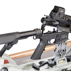 Close-up of corrosion-resistant plated steel construction of Wheeler adjustable receiver link