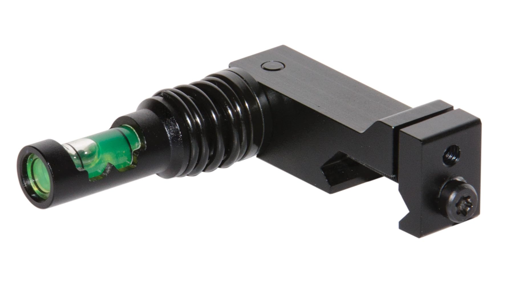 Close-up of Wheeler Anti-Cant Indicator for Picatinny rails showing aluminum construction