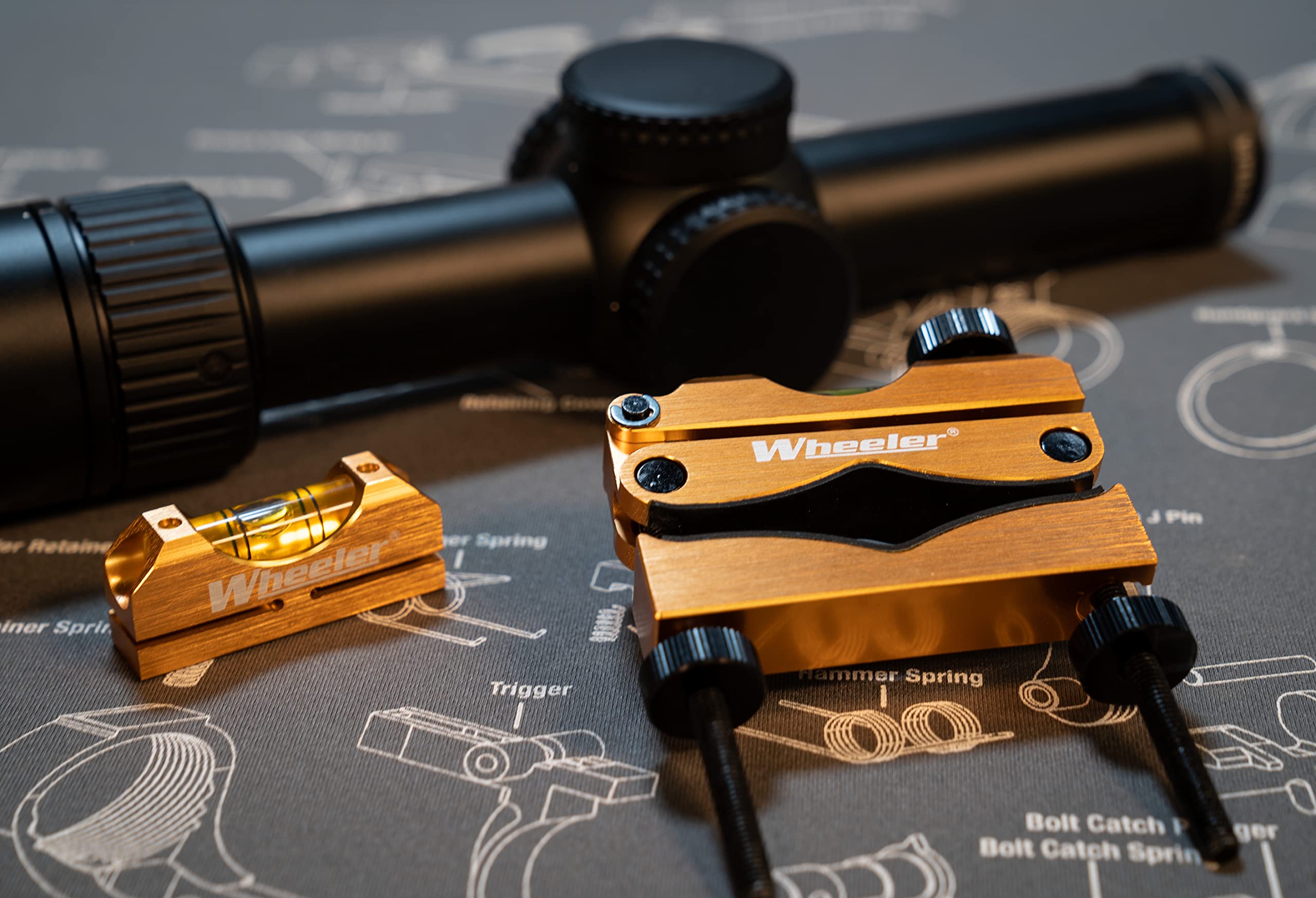 Non-marring barrel clamp pads prevent contact-point damage