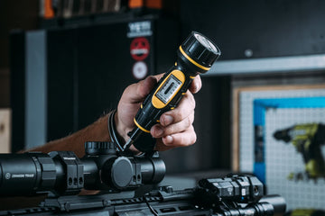 Wheeler PRLS reticle leveling system with storage case keeps tools organized.
