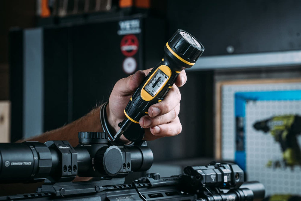 Wheeler PRLS reticle leveling system with storage case keeps tools organized.