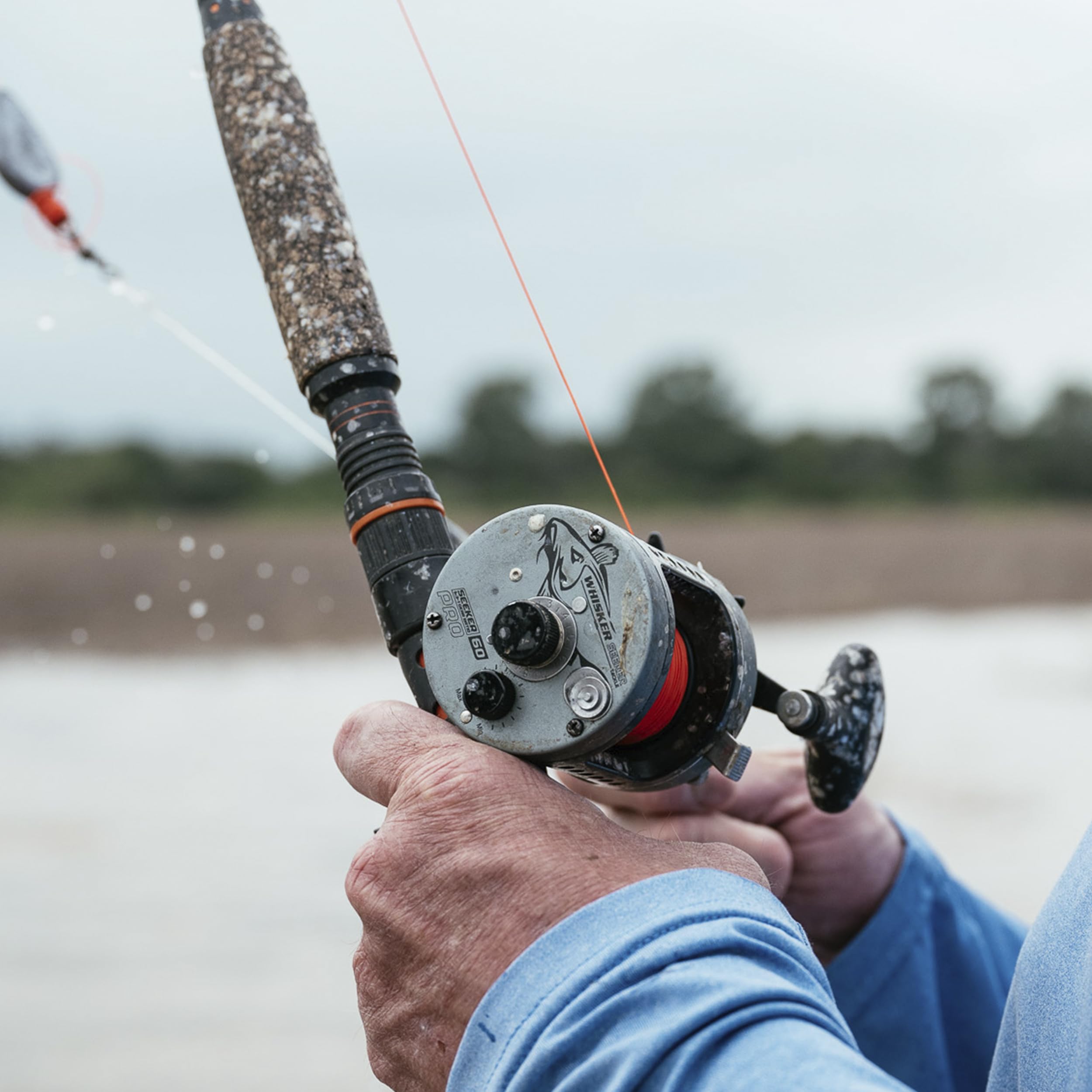 Whisker Seeker paddle-handle on 60 Series for comfortable casts