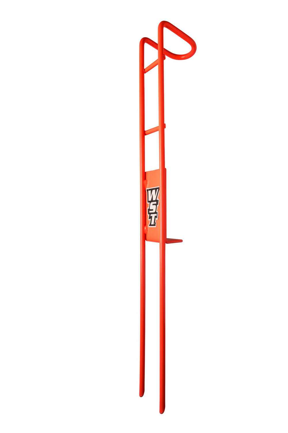 Whisker Seeker Powerlock orange front view high visibility for day fishing.