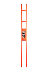 Whisker Seeker Powerlock orange low-angle setup enables easy reach for bank anglers.
