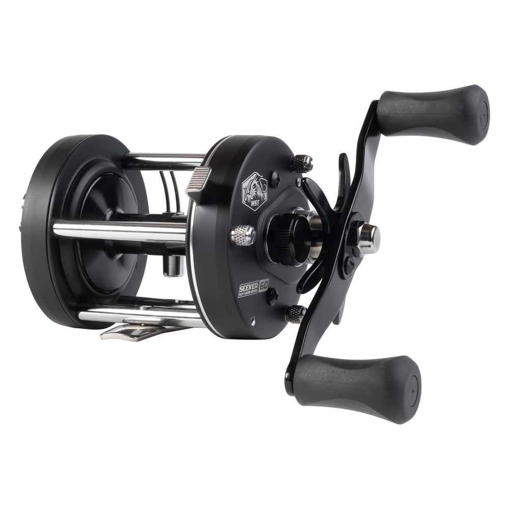 Whisker Seeker 60 Series Legacy brake system close-up, 6-pin centrifugal and magnetic options.