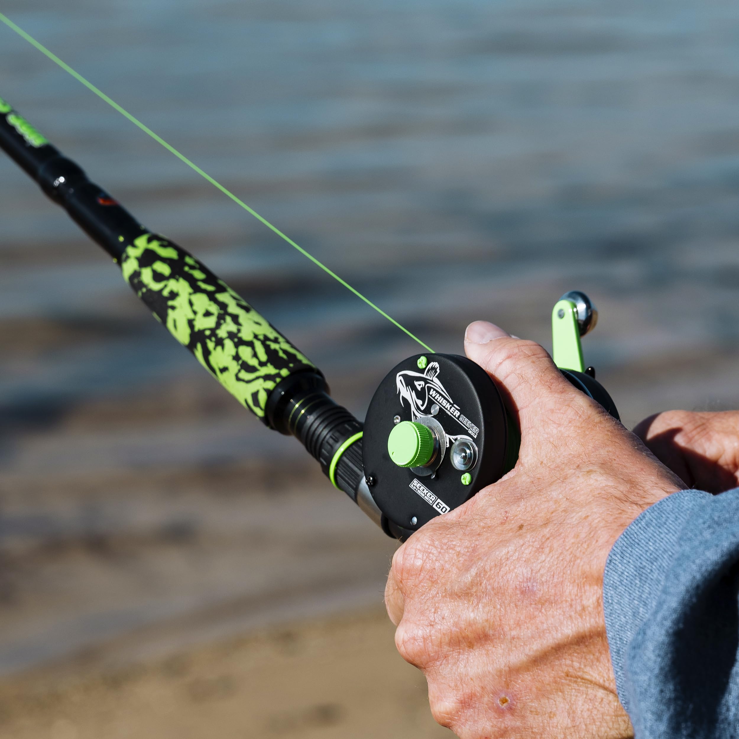 Whisker Seeker 60 Series Legacy power handle option, enhanced torque for demanding days.